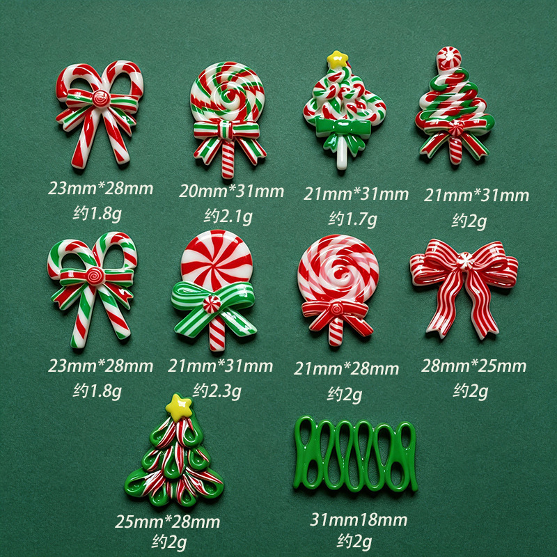 5pcs Christmas Resin Accessori - Gold 6138 ulasan dan harga